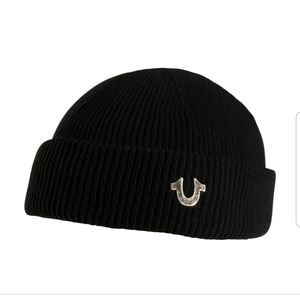 New W/ Tag True Religion Black Embroidered Ribbed